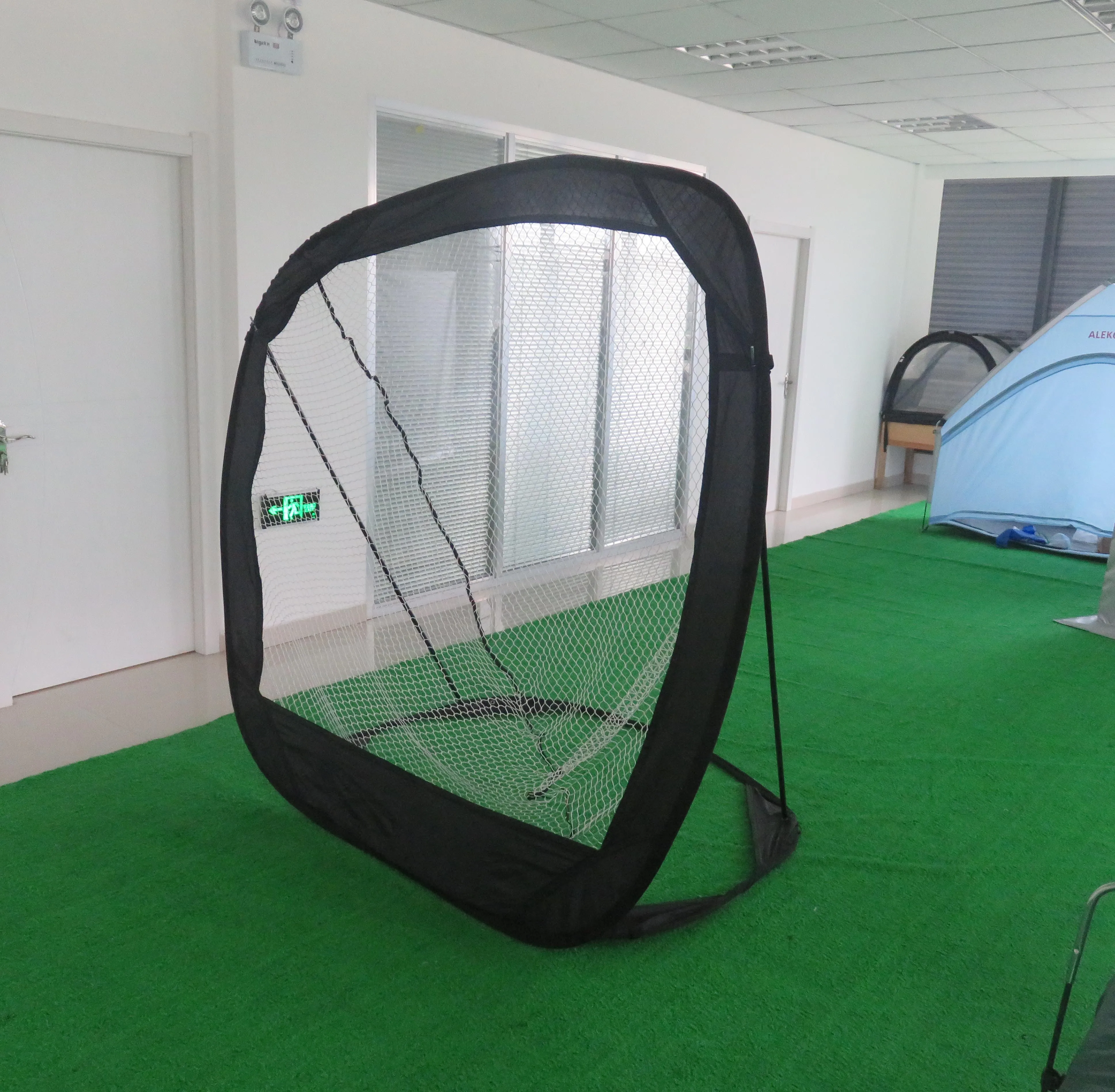 

Pop up Baseball Softball Practice Target Goals Portable Net Collapsible Metal Base Quick Setup Full Size Framed Soccer Goal