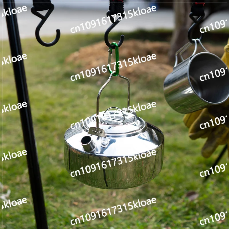 Outdoor camping kettle Stainless steel coffee pot Portable