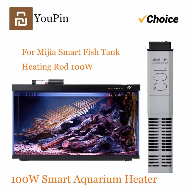 

Новый нагревательный стержень YouPin 100 Вт для аквариума, съемный, для умного аквариума Xiaomi Mihome, с интеллектуальным контролем постоянной температуры MYG100G2