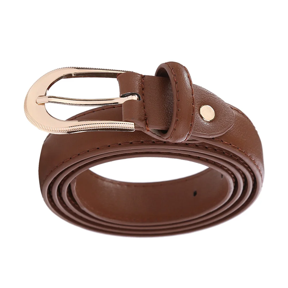 

Belts for Dress Alloy Pin Buckle Waist Men Shirt Brown Women Pants Miss