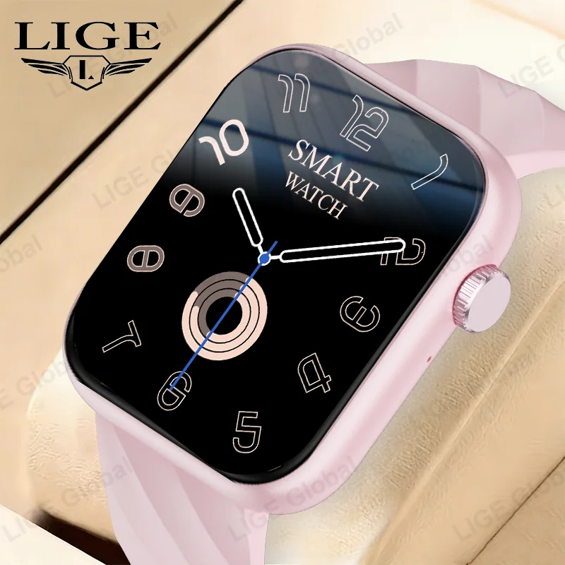 

Смарт-часы LIGE с Bluetooth-вызовами для Android и iOS, с настраиваемым циферблатом, для мужчин и женщин, спортивный фитнес-трекер, измерение пульса, динамический исландский режим