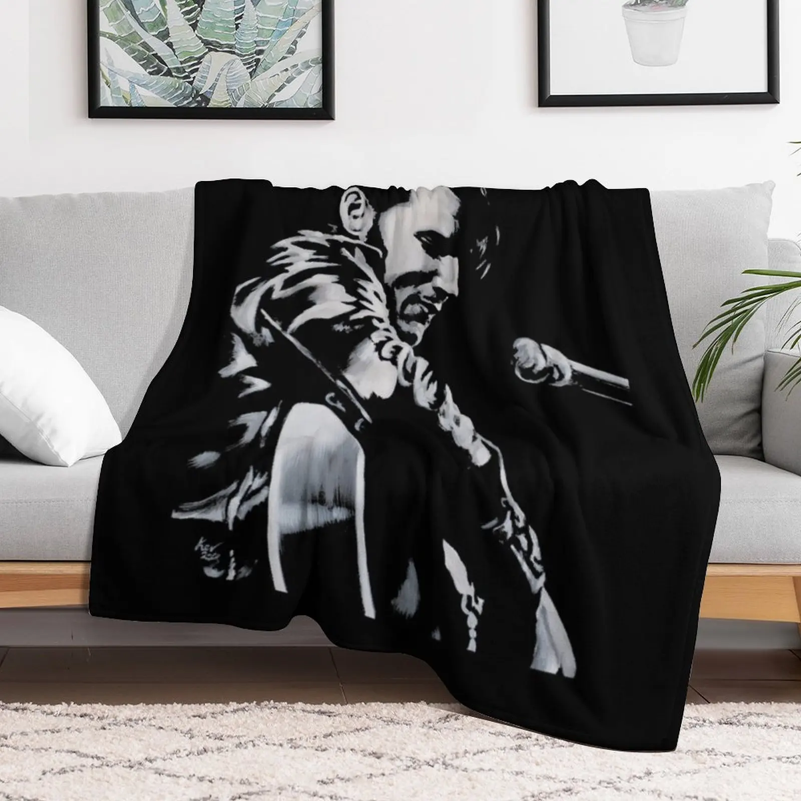 élvis Présléy - The King Is Back - King of Rock and Roll gift birthday Throw Blanket christmas gifts Thins Blankets