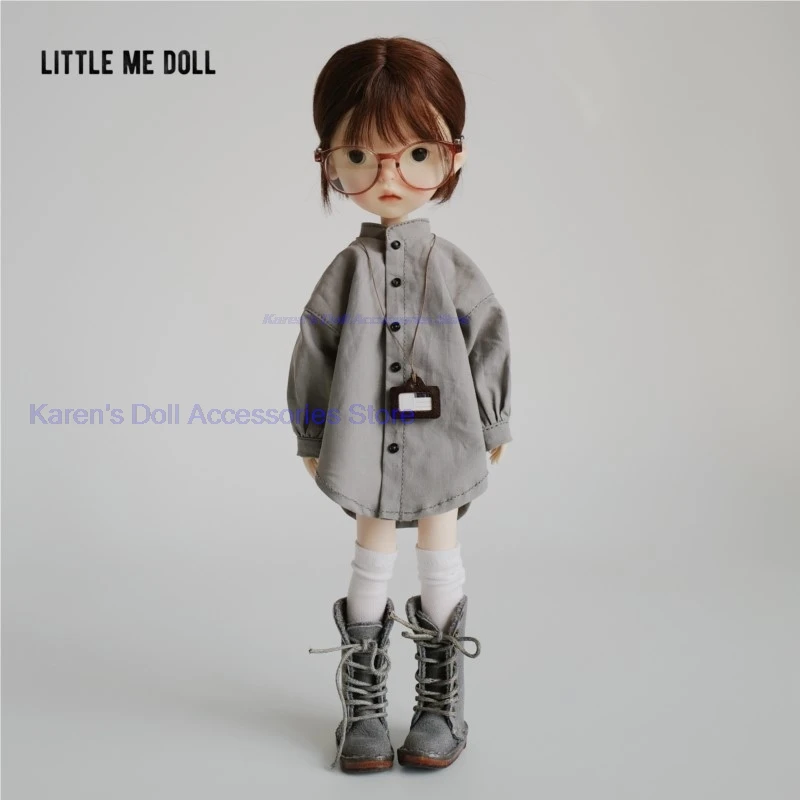 2026 vestiti per il tempo libero per Blythe/Landoudou 1 pz Girocollo, camicia grande/AZONE/OB22/OB24/BLYTHE vestito da bambola