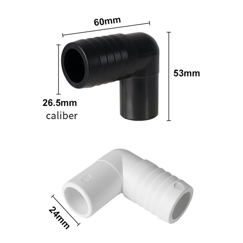 مضخة نزح بيضاء موصل استنزاف صغير خزان المياه منفذ موصل خرطوم استنزاف موصل دائم