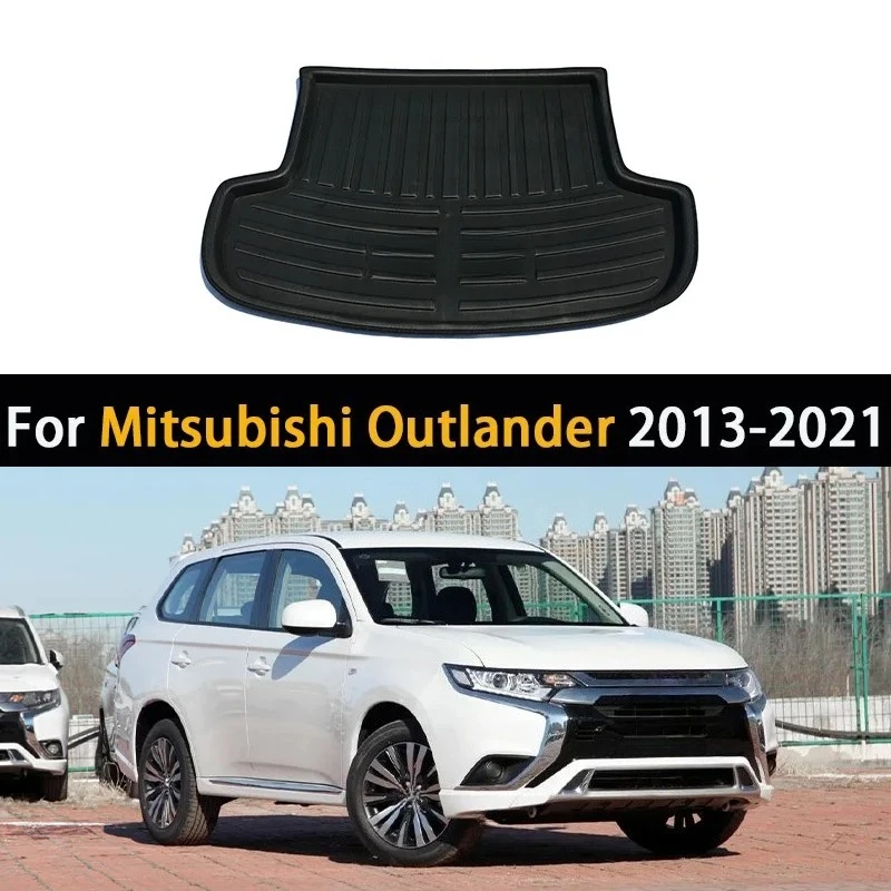 

Задний коврик в багажник автомобиля для Mitsubishi Outlander 3 PHEV 2013-2021 2020, 5 комплектов, водонепроницаемый багажник, багажник, напольный коврик, чехол для багажника