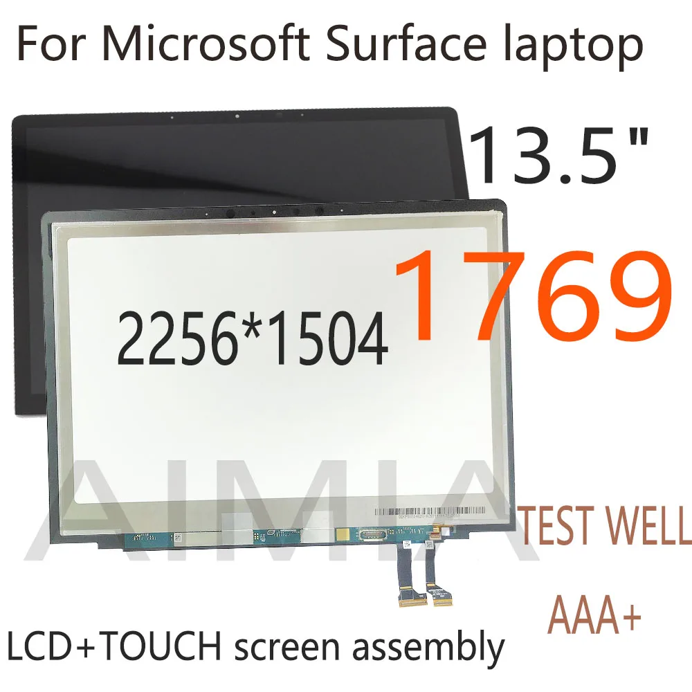 AAA + 15 Inci LCD untuk 15 "Microsoft Surface Book 2 1793 LCD Display Layar Sentuh Digitizer Assembly untuk Permukaan Buku 2 Layar LCD