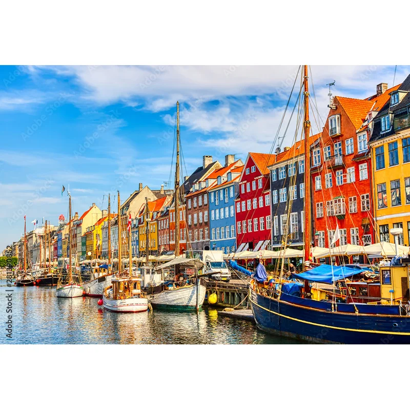 NITREE Art Cloth Background European Landscape Famous Scenic Spots Street  Night Scene Photography Background Props  OZ-05