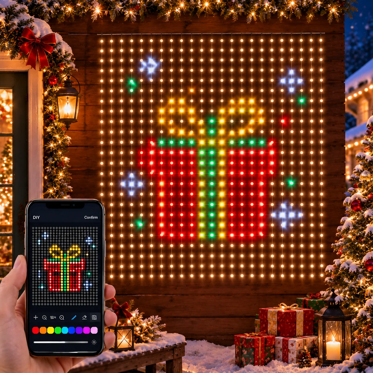 set-di-luci-a-tenda-pixel-fai-da-te-natalizie-smart-con-app-bluetooth-rgb-multicolore-per-finestre-pareti-camere-da-letto-decorazioni-per-feste-di-halloween