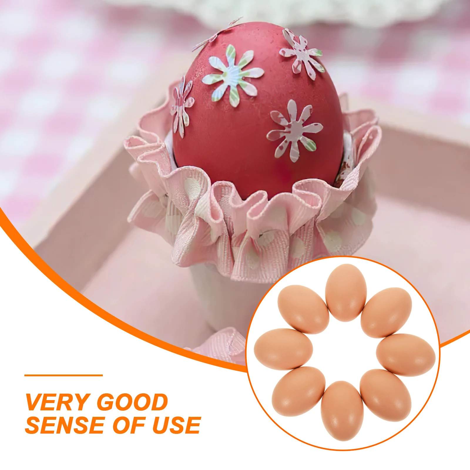 8 pçs simulação ovos de madeira para pintar ovos para decorações diy de páscoa inacabado ovo de madeira arte ovo de madeira suprimentos