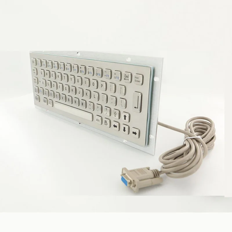 Kiosk 65 Keys Industrial Stainless Steel Metal Keyboard