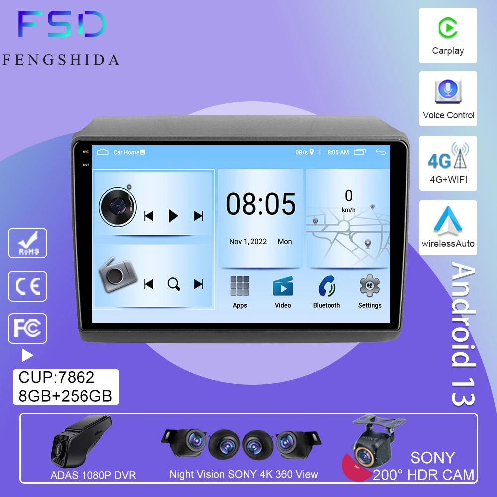 

Android For Fiat Ducato 3 2011 - 2022 QLED Stereo Unit Auto Navigation Cam Radio CPU GPS Multimedia Player Car Dash No 2din DVD