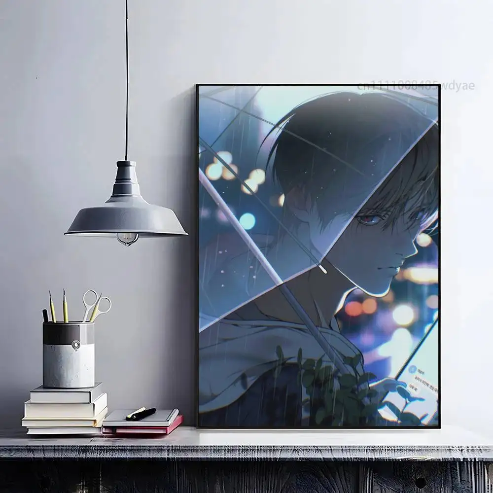 

Manga L-Lost In The C-Cloud Artists Canvas Painting for Living Room Home Decor Poster Fans Gifts-unframed