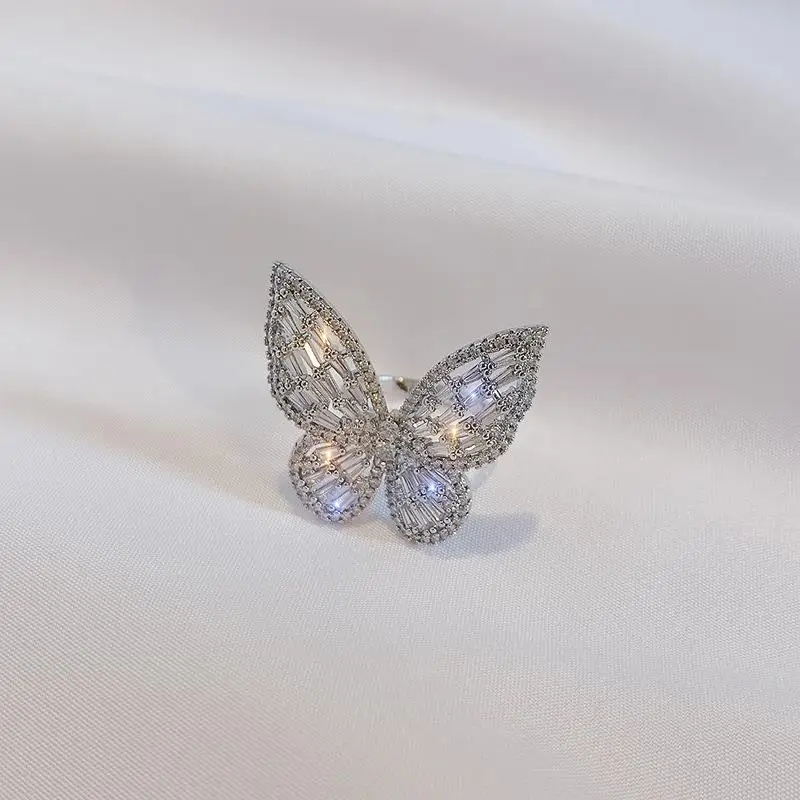 

Кольцо Fairy T для женщин, открытое, с цирконом, модное, корейское, матовое, аксессуар на палец