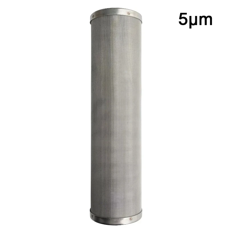 10 Inches Water Filter Parts Stainless Steel Filter Element Prefilter Filter Element Filter Screen 5 Micron/1Micron