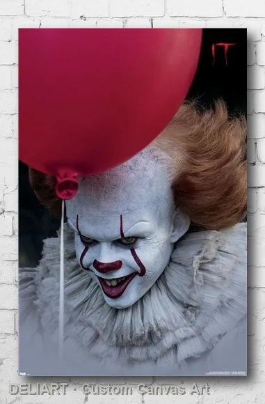 

IT - BALLOON Canvas Poster Custom Size Available Room Decoration Home Decor Wall Art