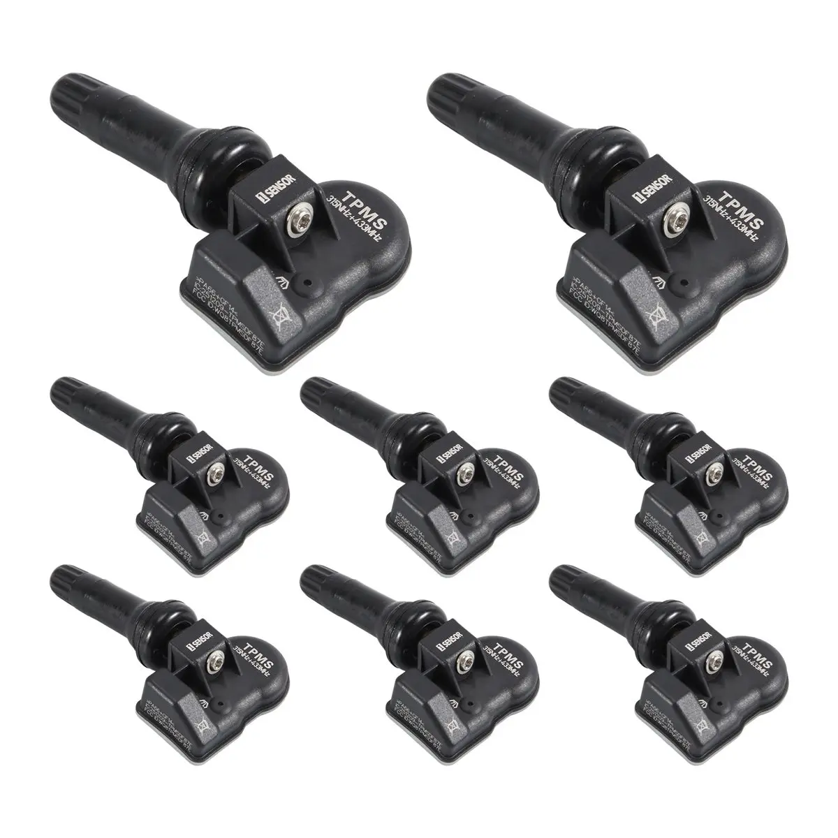 Compatible 8Pcs TPMS Sensor 433MHz 315MHZ Universal 2 in 1 Programmable MX-Sensor For-Autel Tire Pressure Monitoring System