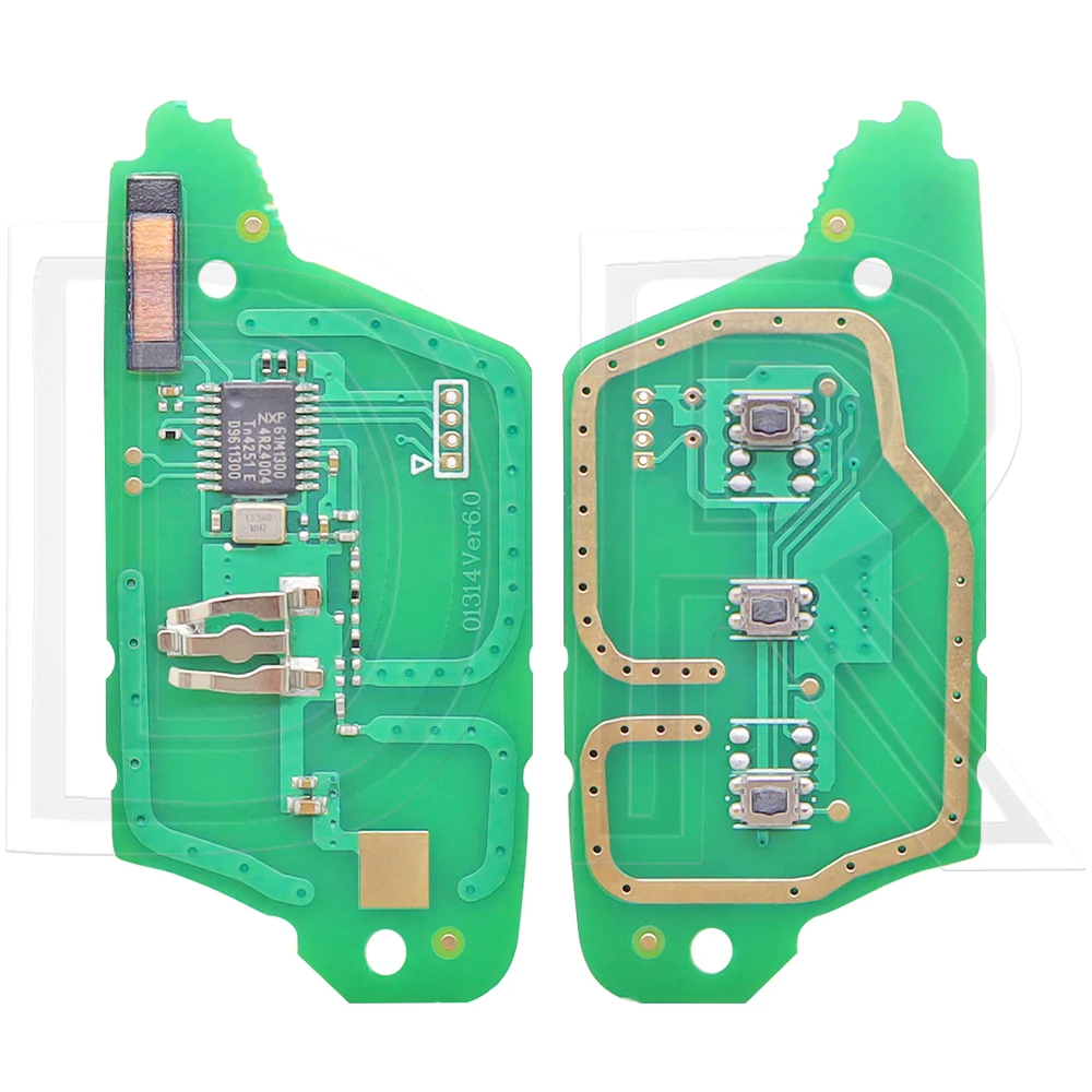 Great ID46 PCF7941 433MHz Modified VA2 Flip Car Remote Key For Mercedes Smart Benz Fortwo 451 2009 2007 2008 2010 2011 2012 2013
