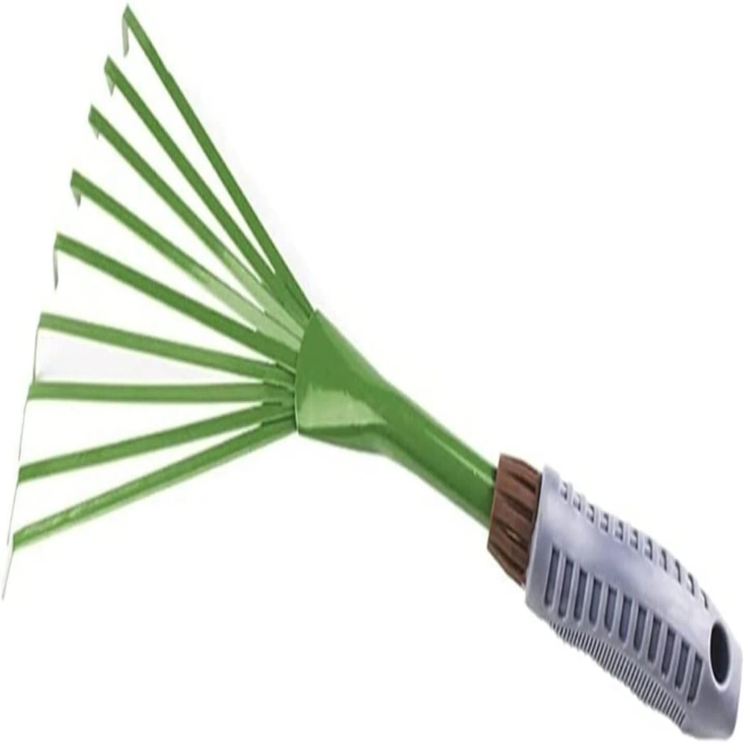 2021 New Gardening Hand Rake Small Fan Rake Iron Spray Paint Tools Non Slip Rakes