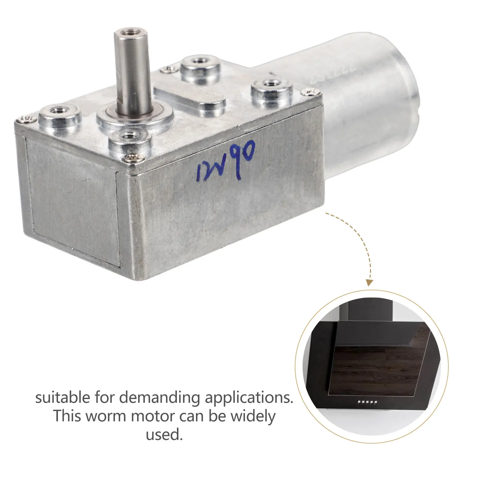 

Worm Gear Motor High Torque Self Locking Low Speed Hollow Shaft Turboworm Electric DIY Motor for Precise Machine Control and