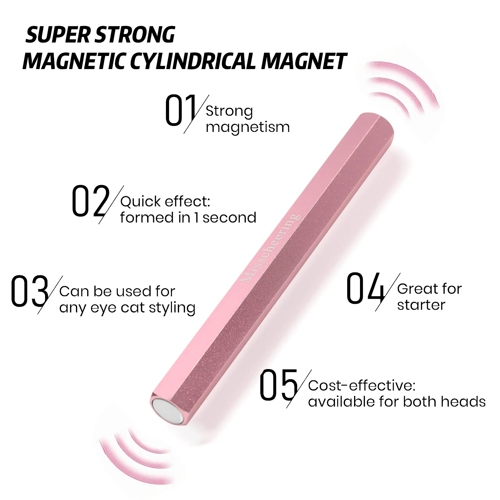Nail Art Professional Double Headed Nail Art Hexagonal Magnetic Stick DIY Manicure Pen Suitable for Painting Gel Manicure