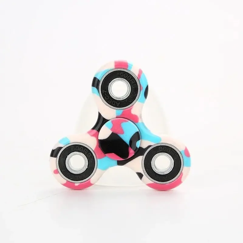 Spinner de mão colorido edc fidget spinner arco-íris spiner anti-ansiedade brinquedo para spinners foco alivia o estresse tdah dedo spinner