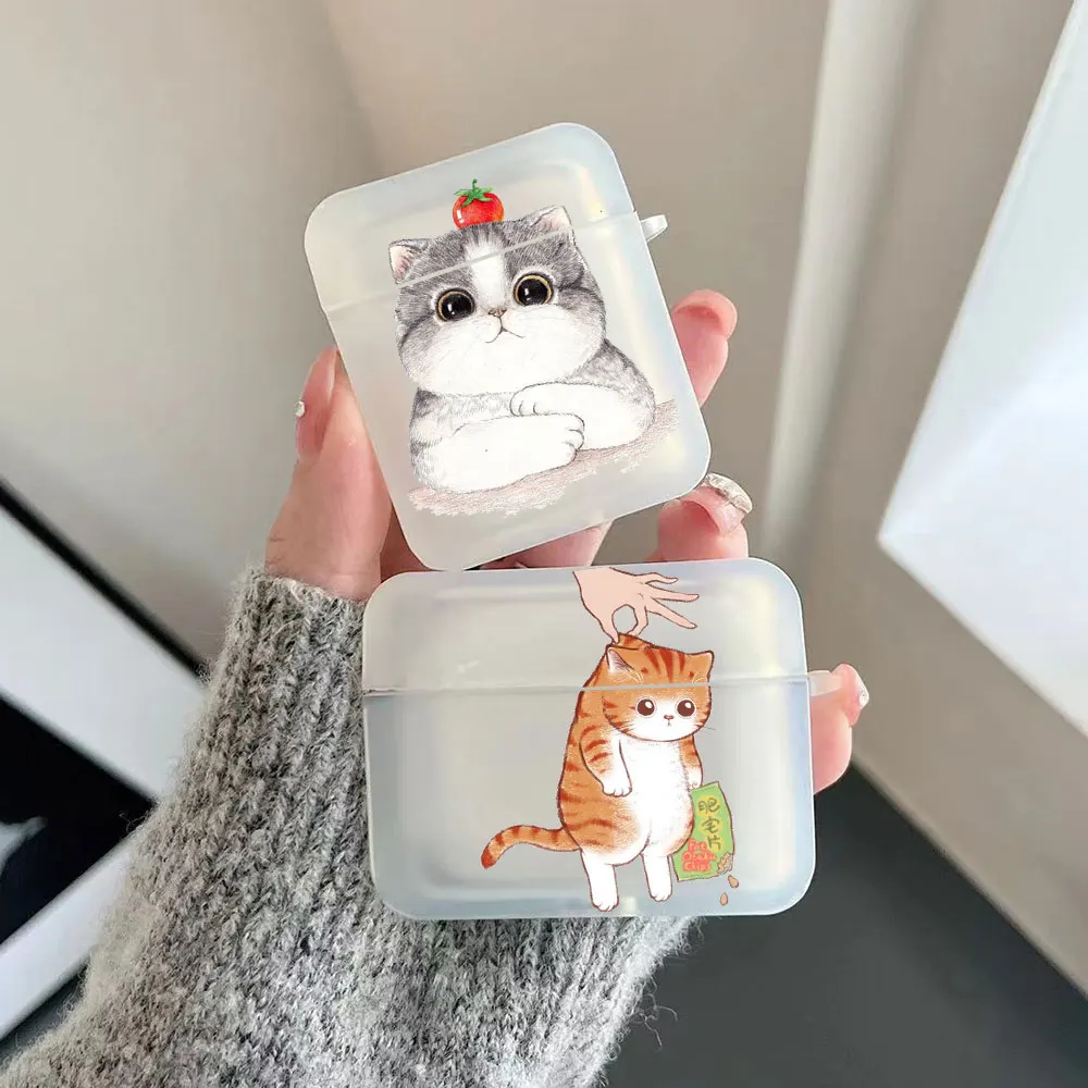 

Cartoon Cat Lovers Protective Case for AirPods 3 2 1 Soft TPU Cute Cover for AirPods Pro 2 Fundas Bluetooth Earphone Accessories