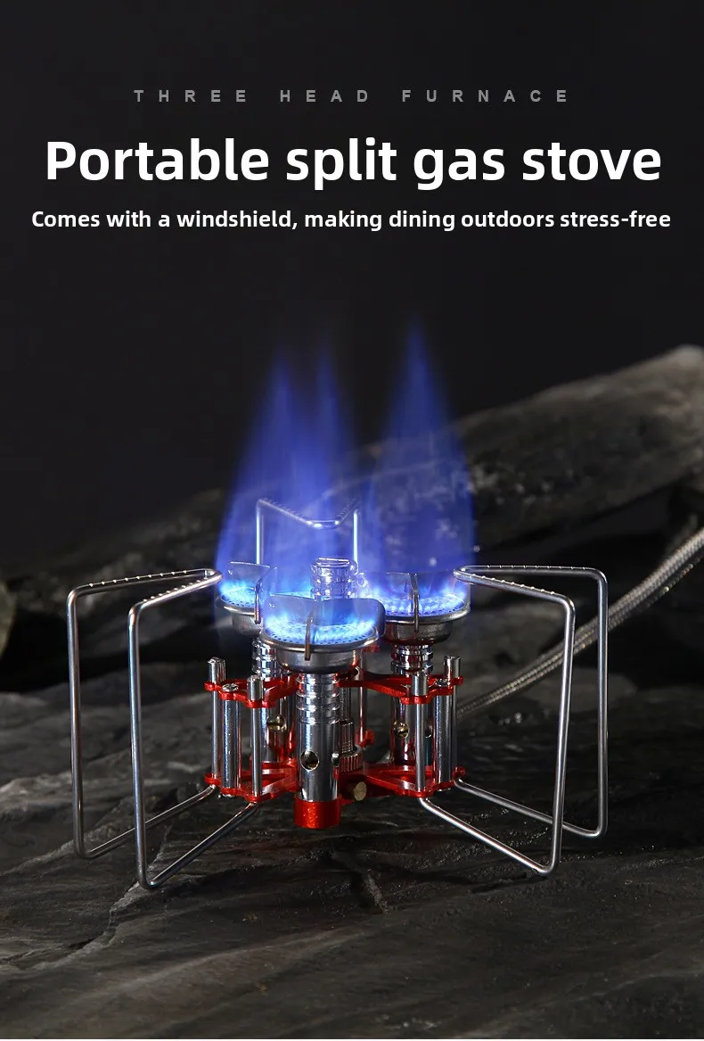 

Outdoor burner gas stove cassette stove with strong firepower and high power camping picnic stove portable burner