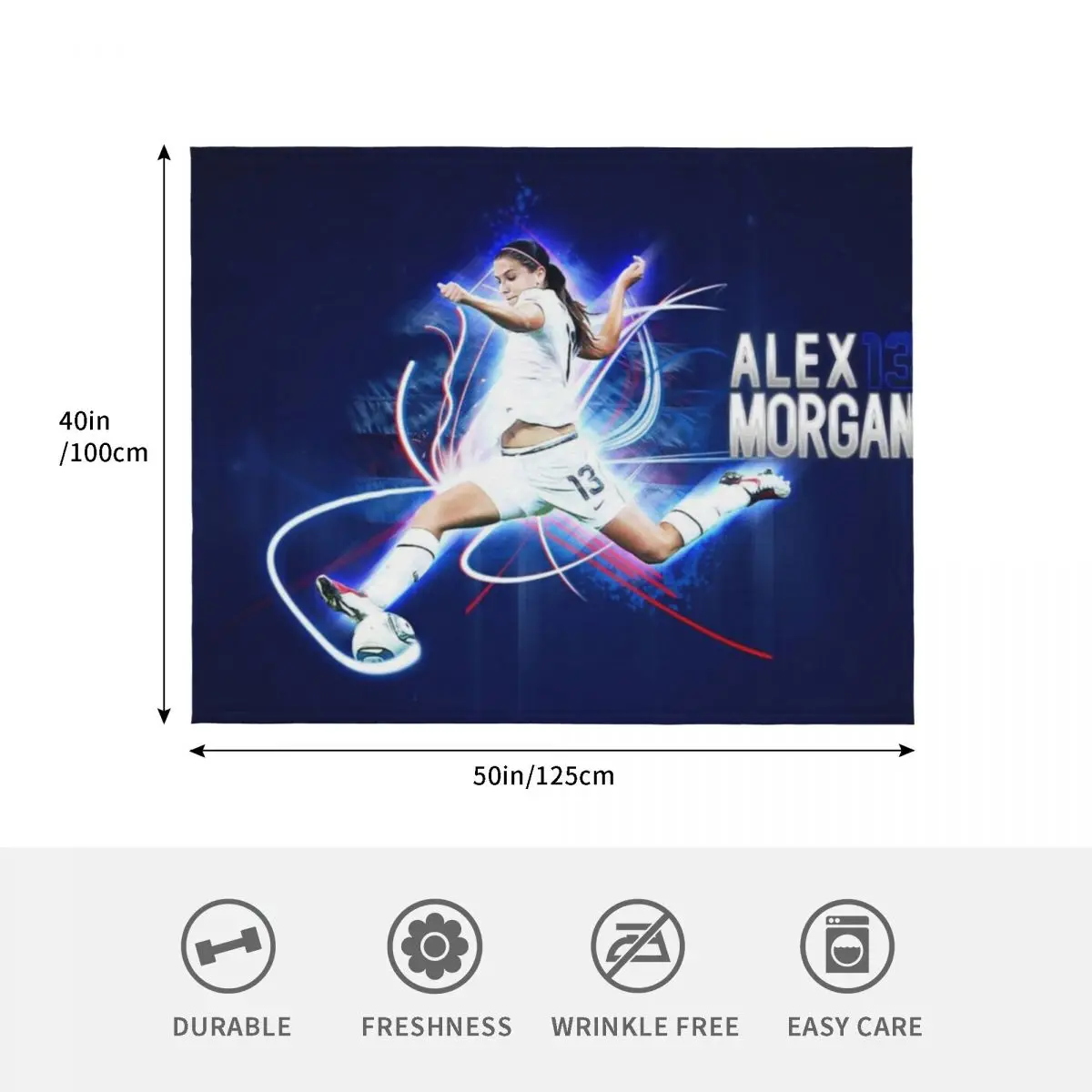 Alex morgan -007 رمي بطانية فاخرة St سرير منقوشة Hairys أفكار هدايا عيد الحب البطانيات #4