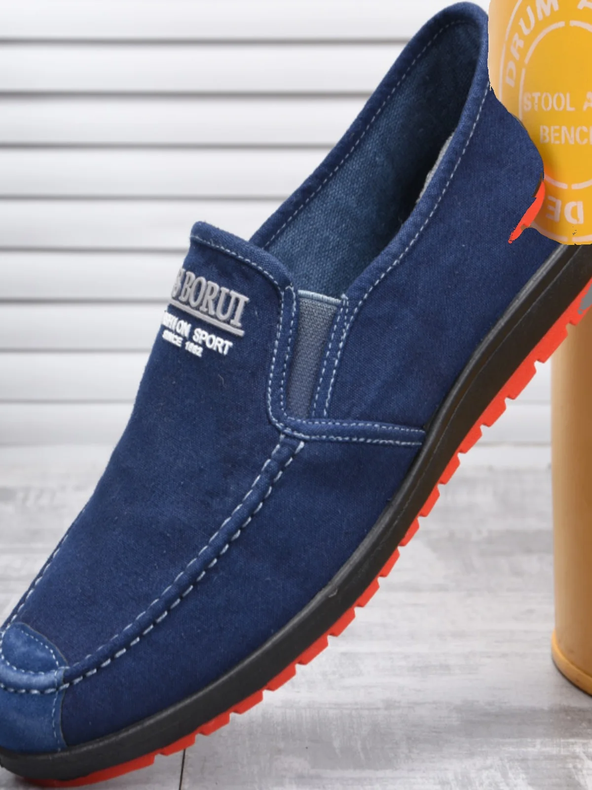 

Canvas shoes men's new single shoes autumn breathable casual cloth shoe sole non-slip cloth shoe men