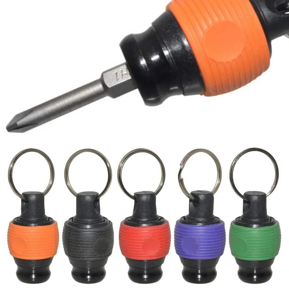 1pc Hex Shank Screwdriver Bits Holder Extension Bar Drill Screw Adapter Quick Release Keychain Ring Drill Bit  Power Tools