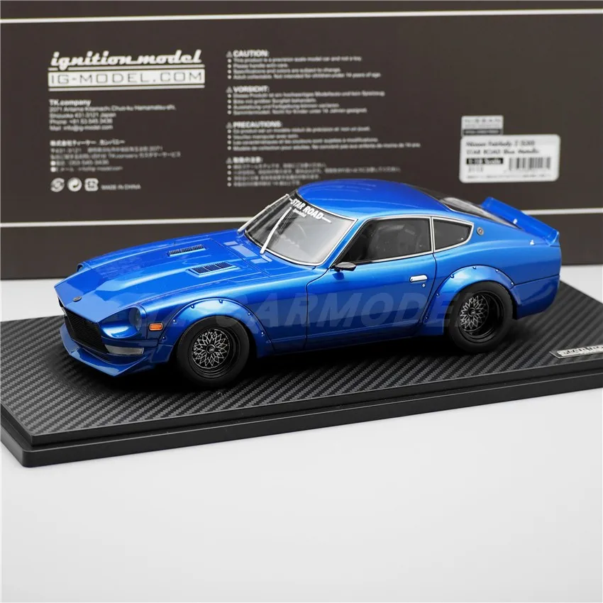 

IG 1:18 Fairlady Z S30 STARROAD Blue JDM моделирование ограниченная серия смола металл статическая модель автомобиля игрушка в подарок