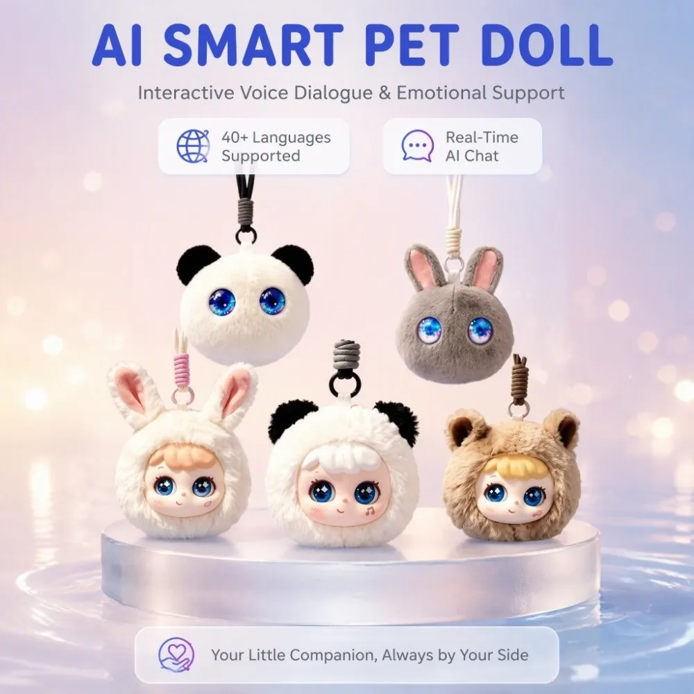 Bilingual AI Smart Doll Interactive Electronic English Chinese Electronic Companion Doll Smart Companion Talking Doll