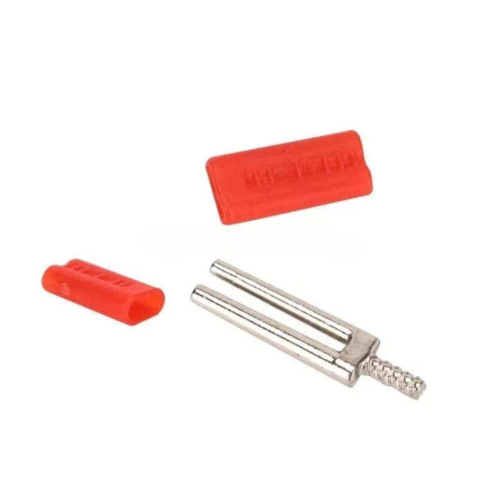 1000-piezas-de-agujas-dobles-metalicas-para-laboratorio-fuente-de-alimentacion-manual-roja-con-funda-de-goma