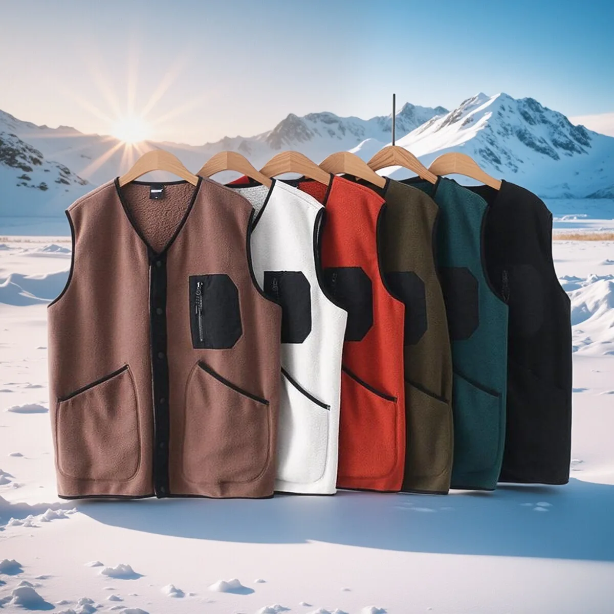 

Мужской повседневный теплый жилет Color Blo Fce с V-образным вырезом, осенне-зимний, модный, городской стиль, приталенный крой, полиэстер, нейлон...