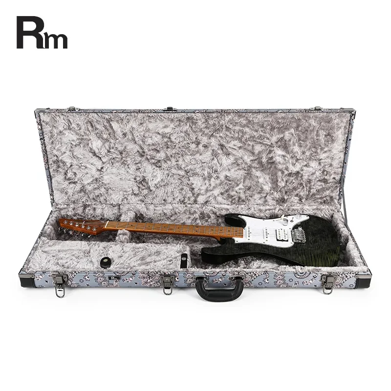 RM Pelis Amoeba Electric Guitar Case Thickened Velvet Interior Waterproof Shockproof Durable Exterior Large Storage Space