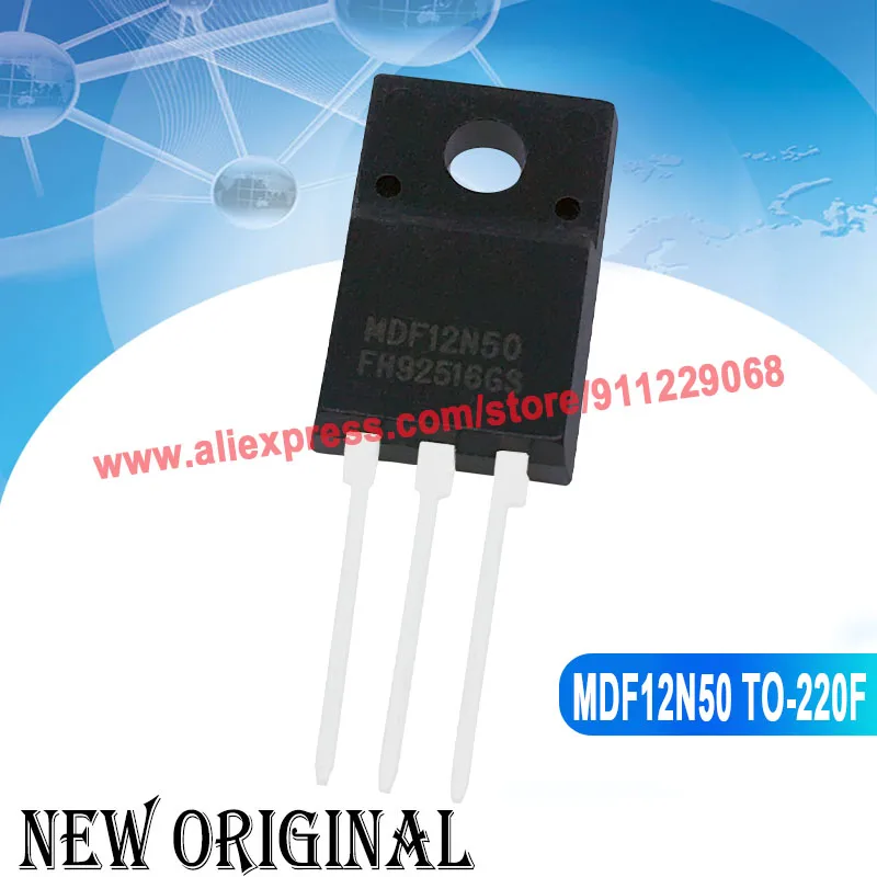 TO-220F TF11N70 AOTF11N70 700V 11A / TF8N50 AOTF8N50 500V 8A / MDF12N50 500V 12A / SF20A600H TO-220F, 5 unidades