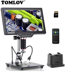 TOMLOV DM202 Max Digital Microscope 1300x, HDMI Microscope Camera 25MP 10