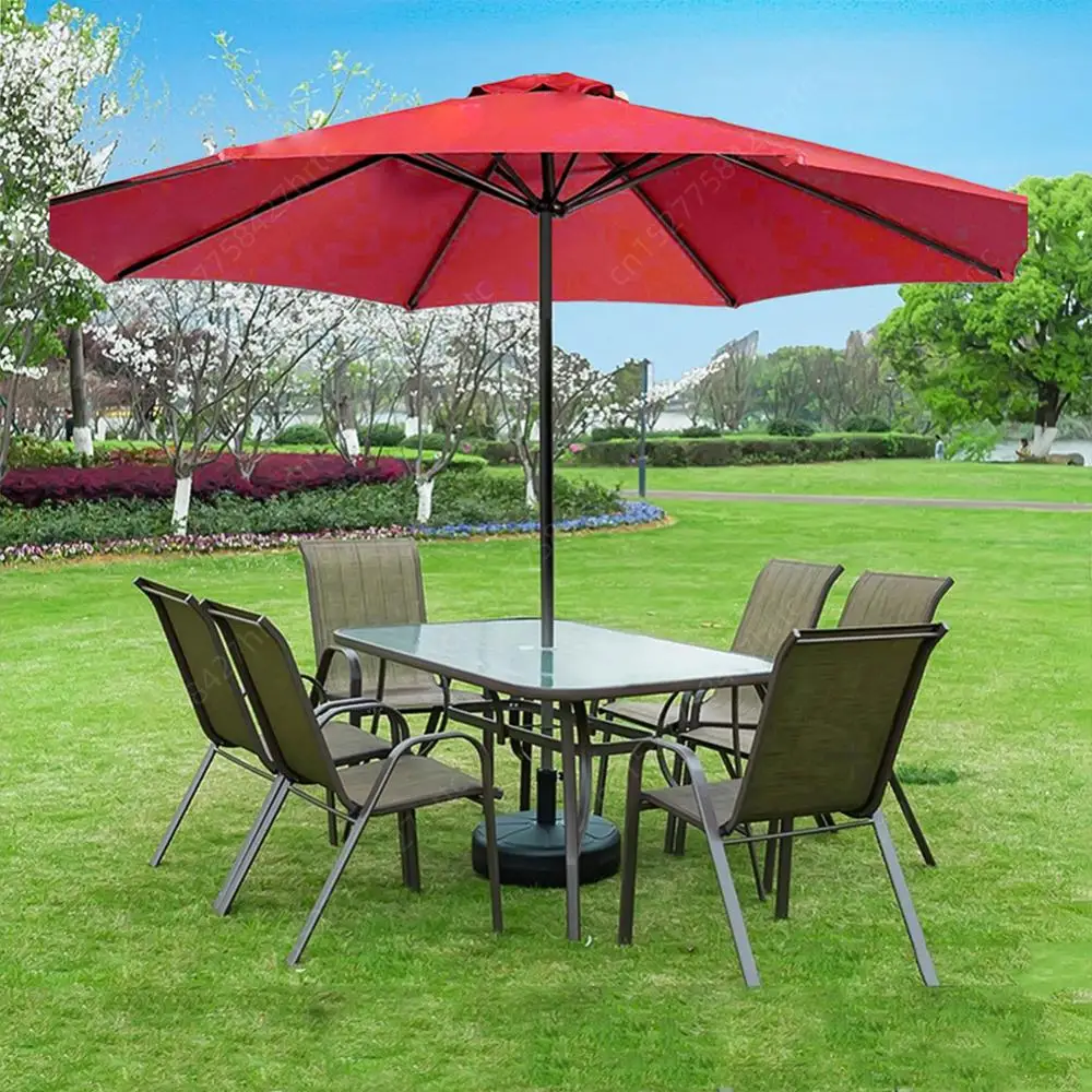 6 Bones Parasol Umbrella Surface Without Stand 2m Parasol Replaceable Cloth Waterproof UV Protection for Outdoor Beach Garden