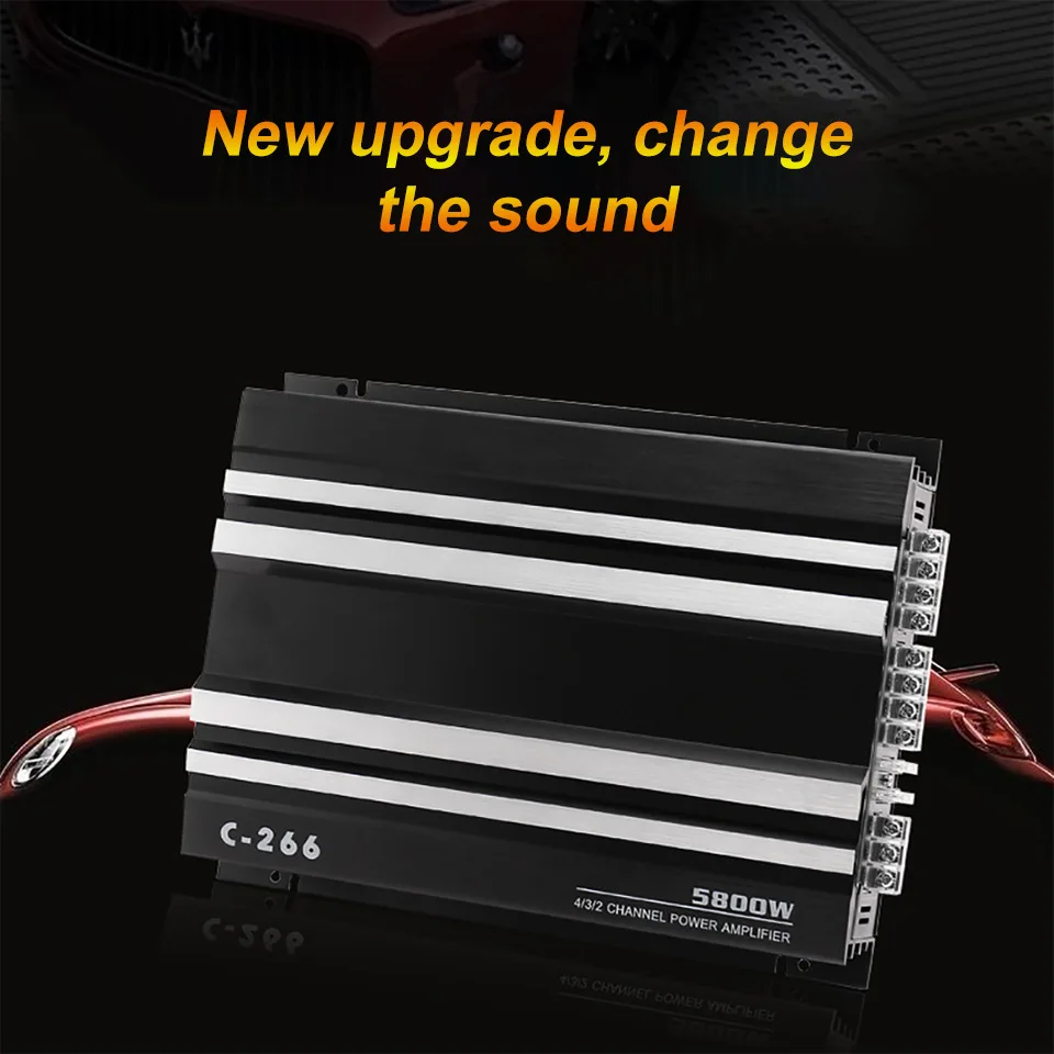 

2025 hot sale Wholesale Car Audio Modified C-266 Quad Power Amplifier Car High Power 5800W Power Amplifier 4 Channel Amplifier
