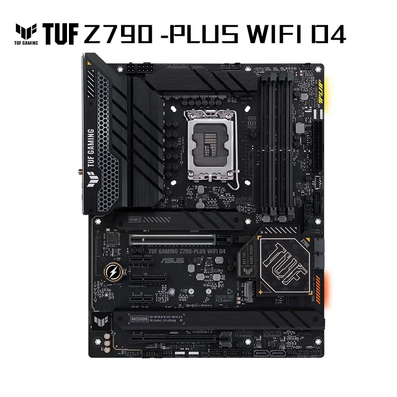 ASUS TUF GAMING Z790-PLUS WIFI D4 LGA 1700 Intel 12Th&13Th Gen ATX Gaming Motherboard PCIe 5.0 DDR4 4xM.2 Slots 16+1 DrMOS WiFi6