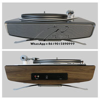 High End Modern Wooden  Hifi Retro 3 Speed Record Player W/FM Radio/Blue-tooth and Built-in Stereo Speaker Turntable Viny