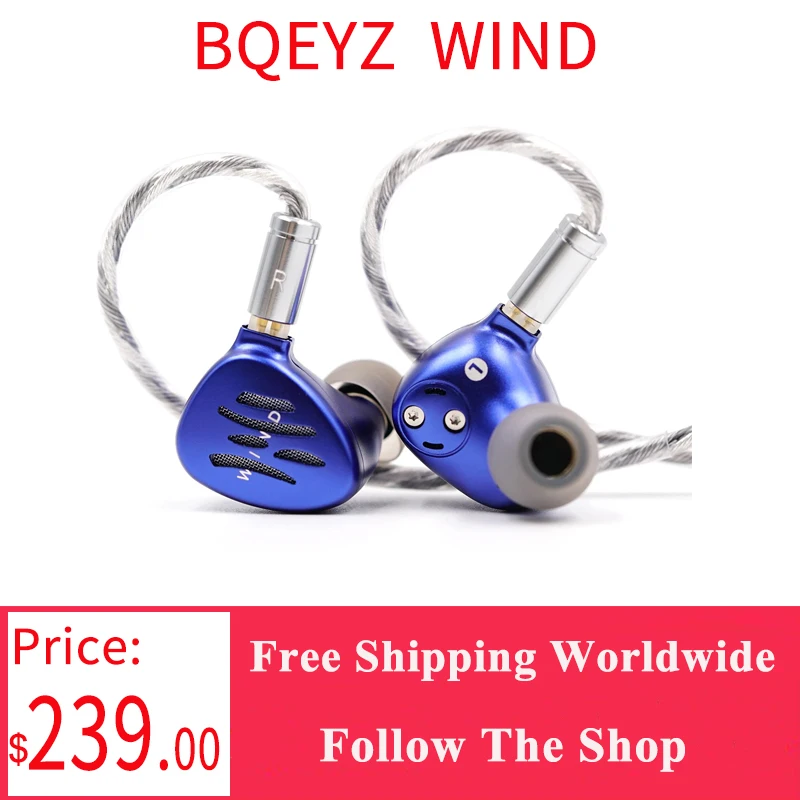 

BQEYZ Weather Series WIND Coil Bone Conduction Dynamic Driver In-Ear Monitor Wired Earphone