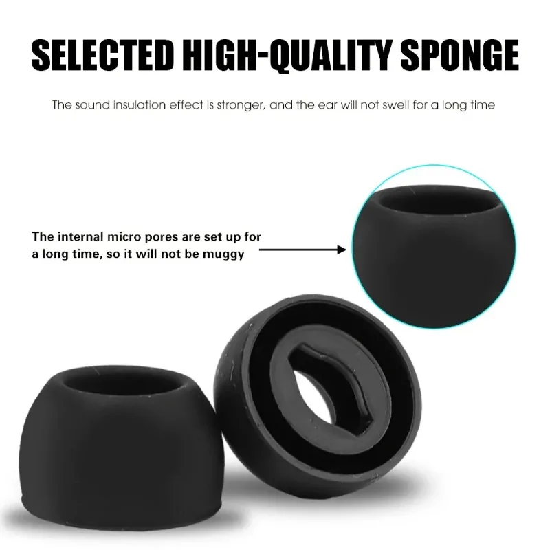 Silicone Ear Tips for Samsung Galaxy Buds Pro Replacement Eartips Ear Caps Wireless Earphone Earbuds Noise Reduce Earplugs S M L