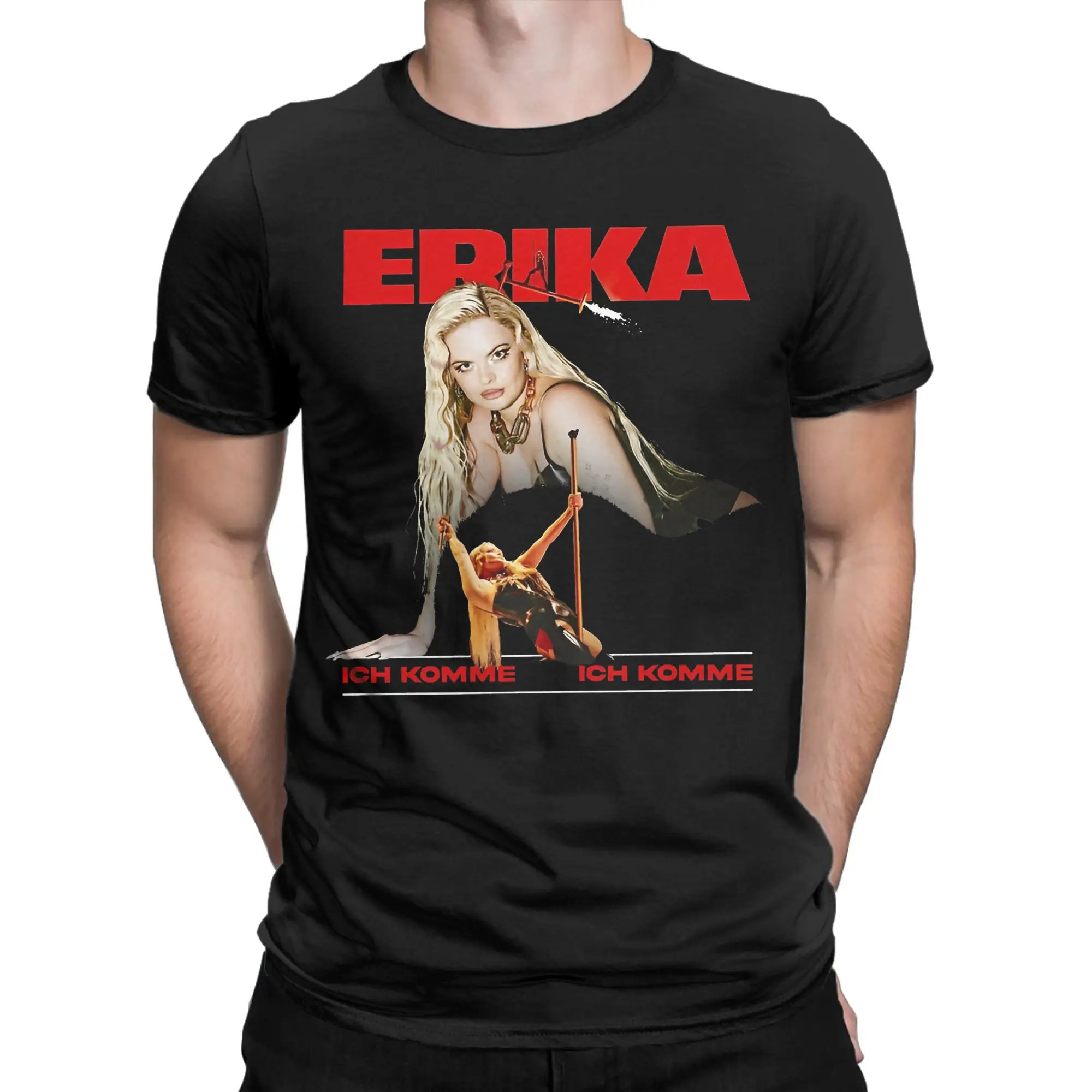 Erika Vikman Ich Komme Eurovisions 2025 Finland  Tee Shirt for Men Women Gift Idea T Shirts  Cotton Clothes