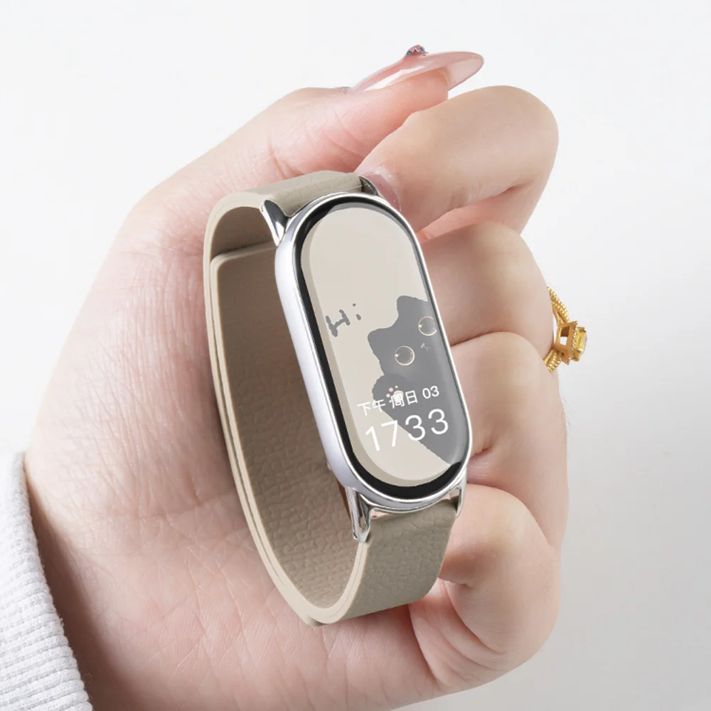 حزام حلقة من السيليكون لـ Xiaomi Mi Band 10 9 8 سوار مغناطيسي قابل للاستبدال معصمه Correa لـ Xiaomi Band 10 سوار ساعة رياضي #6