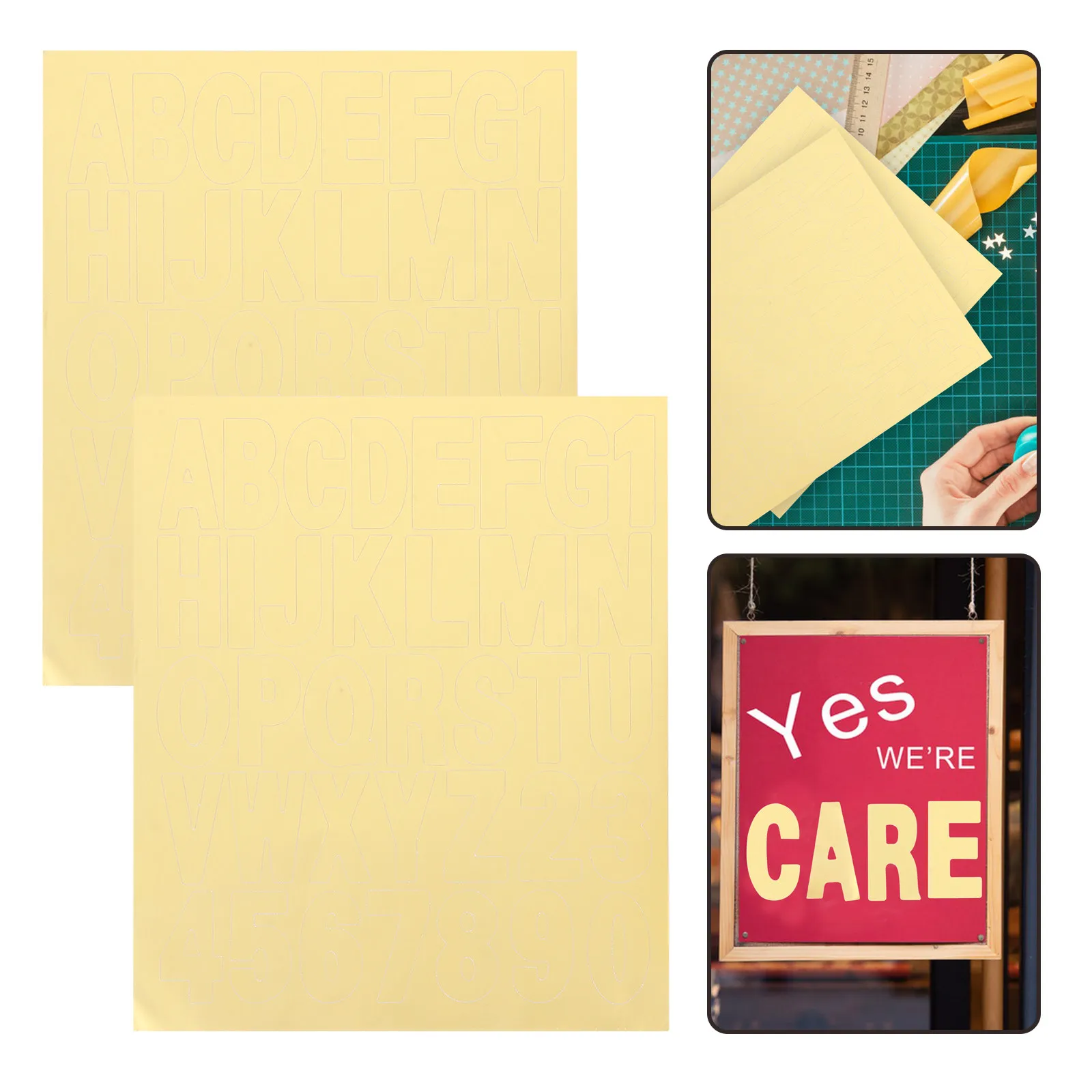 

8Pcs Decorative Stickers Self Adhesive Vinyl Letters Numbers for Address Signs Mailboxes Classroom Bulletin Boards Easy to Apply