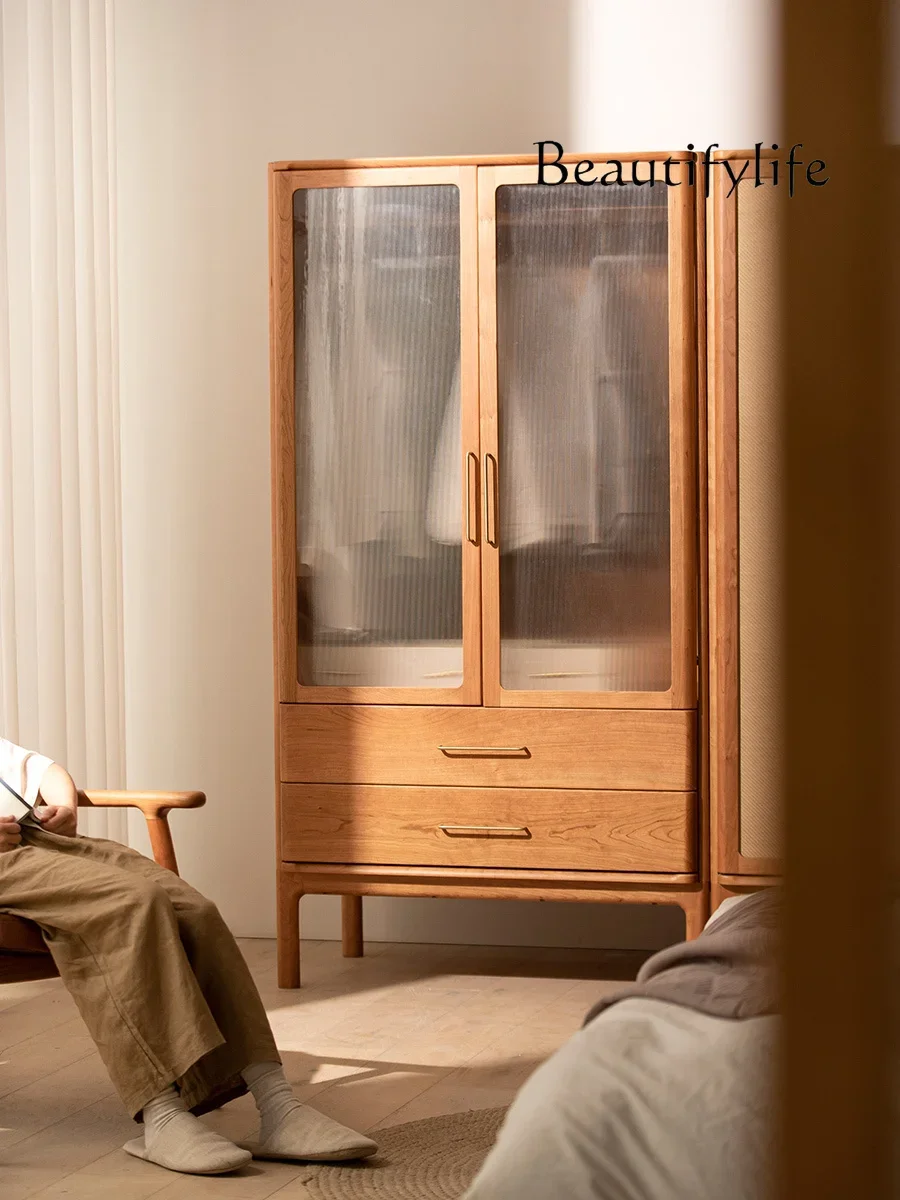 

туалетный столик Nordic retro home solid wood assembly large wardrobe home bedroom simple wardrobe clothes storage cabinet