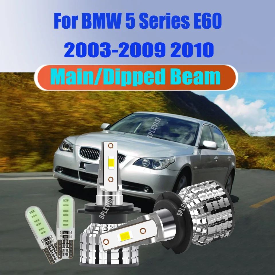 

LED Headlight Bulbs -350% Upgraded Brightness Enhance Night Driving For BMW 5 Series E60 2003 2004 2005 2006 2007 2008 2009 2010