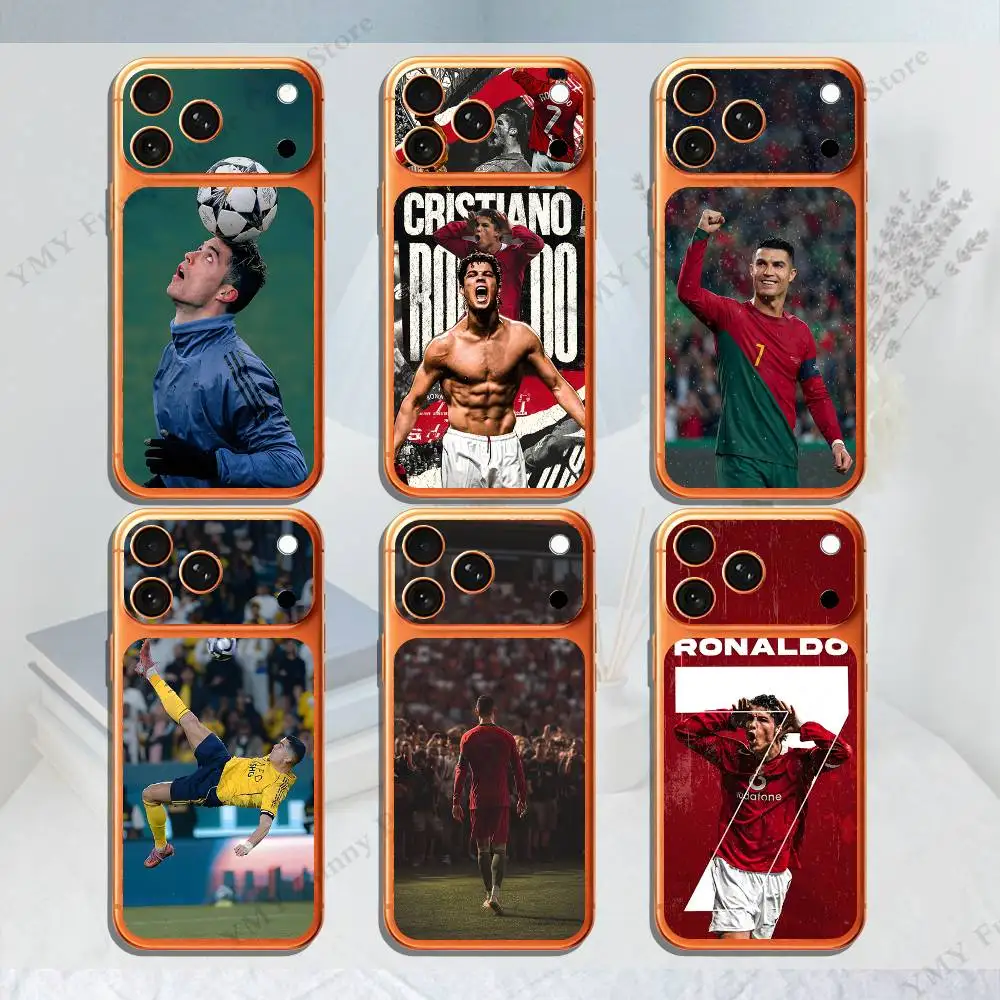 

Football Portuguese C-Cristiano Ronaldo For Iphone 17 Pro ProMax Back Protective Decorative Sticker Back Cover