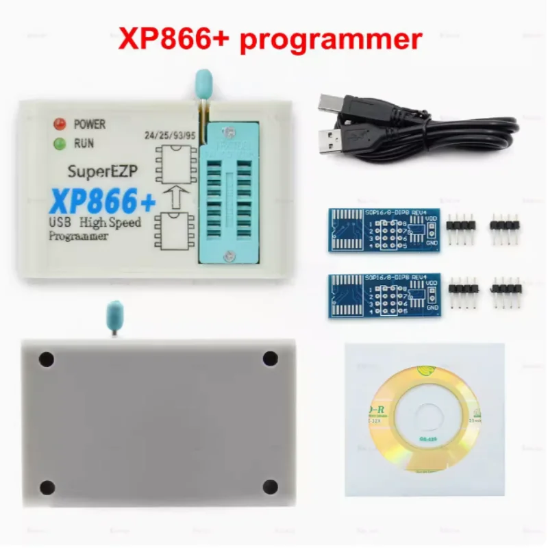 XP866+ USB SPI FLASH USB Programmer 24 93 25 Computer LCD BIOS in 9 Burning